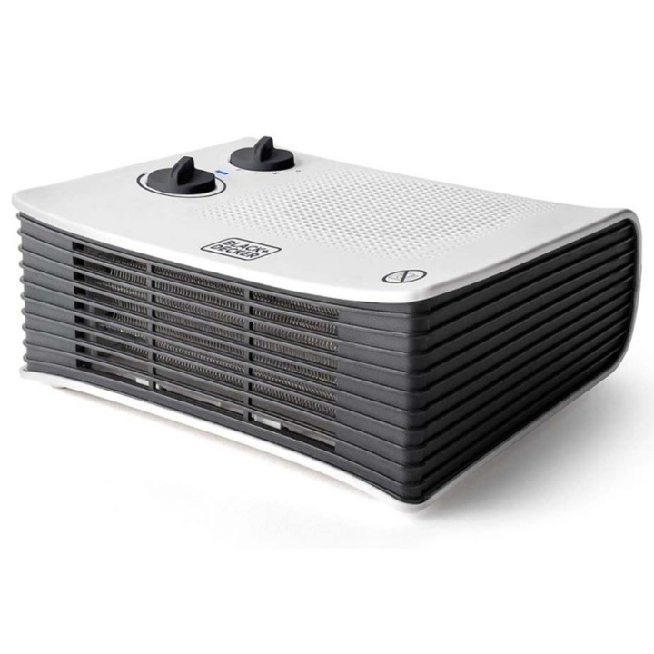 Black&Decker elektromos fűtés, BXSH2001E, 2 fokozat, 2 kW, 250 x 220 x 100 mm, állítható termosztát, szellőző funkció