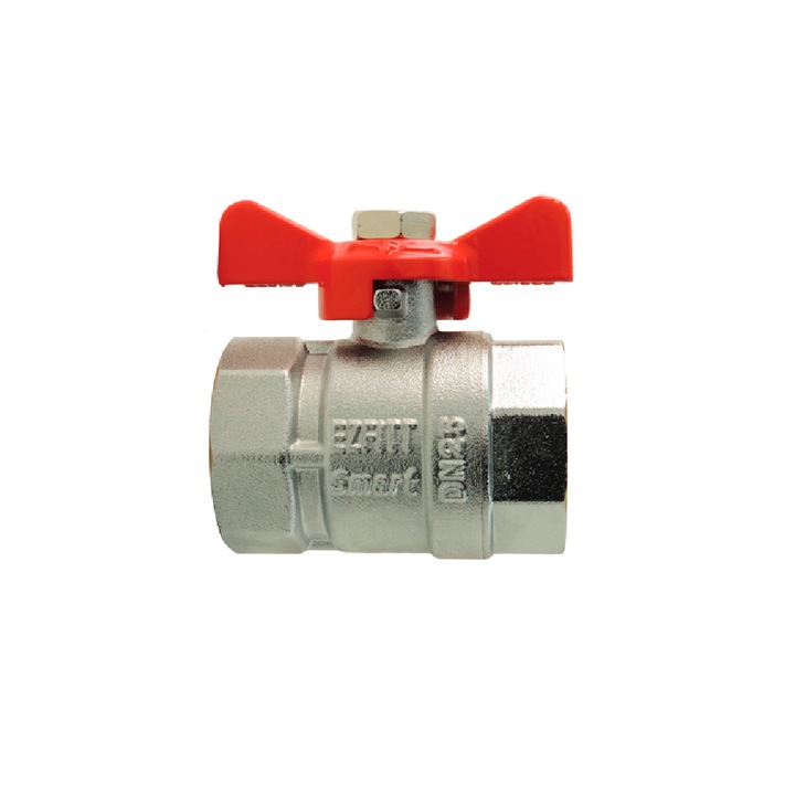 Robinet cu bila EZFITT SMART interior-interior 1/2", fluture