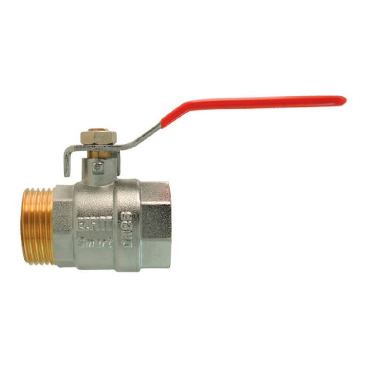 Кран EZFITT SMART, вътрешен-външен, сферичен, 1"1/2 с лост