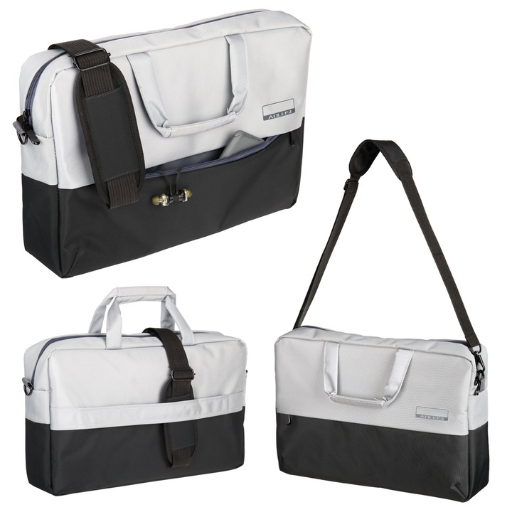 Laptop táska, poliészter, 15,6'', fekete