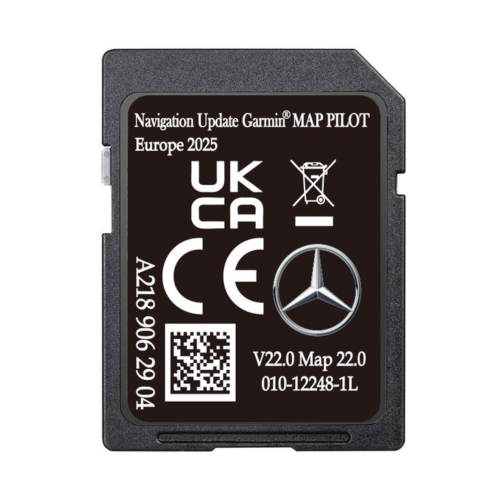 Card SD Harti navigatie Mercedes, Garmin Audio 20, 2025/2026 Compatibil clasele A B C CLA CLS GLA GLC E GLS M GLE V Class Europa si Romania complet