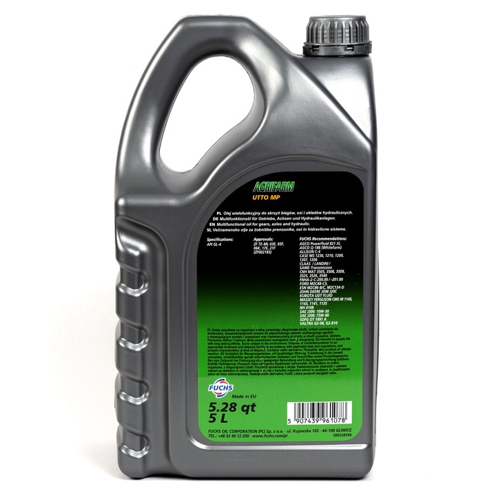 Универсално масло, Fuchs Agrifarm UTTO MP 10W30, 5л - eMAG.bg