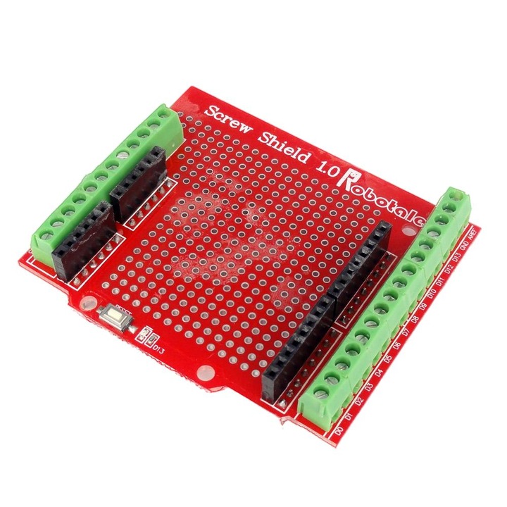 Терминален щит, съвместим с Arduino UNO R3, 74 x 62 x 17 mm