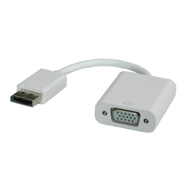 Adaptor Displayport la VGA Tata-Mama, 10 cm, Roline