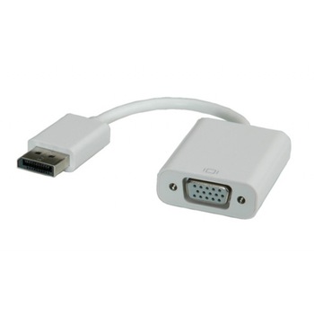 Adaptor Displayport la VGA Tata-Mama, 10 cm, Roline Adaptor Displayport la VGA Tata-Mama, 10 cm, Roline