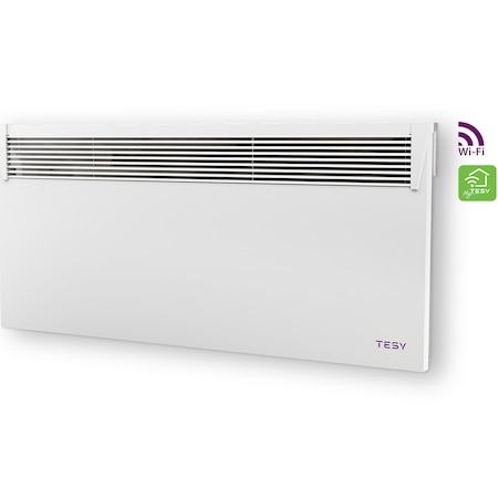 Convector de perete TESY HeatEco Cloud, 2500W, control prin internet, aplicatie myTesy, CN 031 250 EI CLOUD W