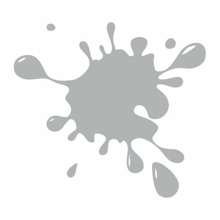 Sticker auto Splash, Alb, 15 cm