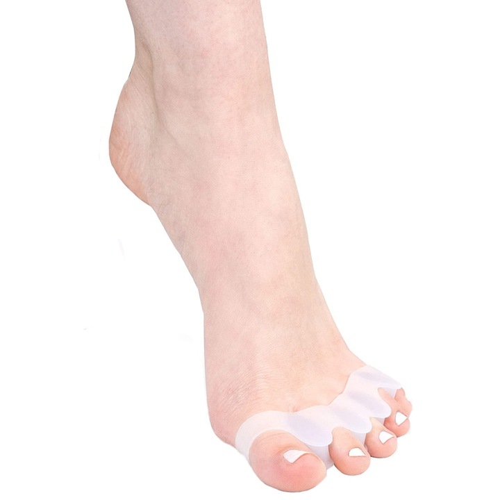 Set 4 bucati protectii pentru monturi, separator 5 degete, din silicon, alb