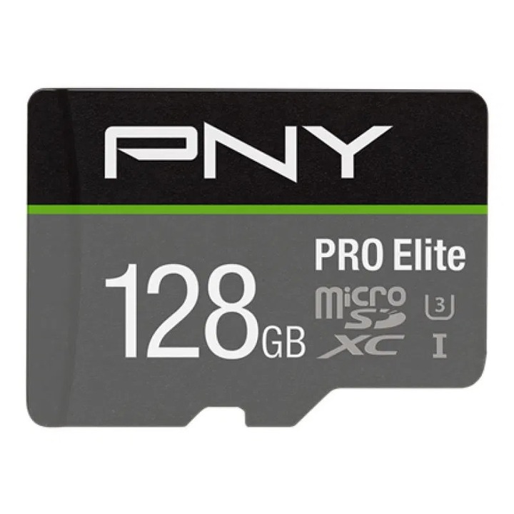 128GB microSDXC PNY PRO Elite U3 A1 V30 + adapter (P-SDU128V31100PRO-GE) (P-SDU128V31100PRO-GE)