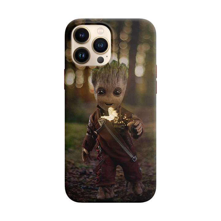 Husa compatibila cu Apple iPhone 12 model Baby Groot, Silicon, TPU, Viceversa