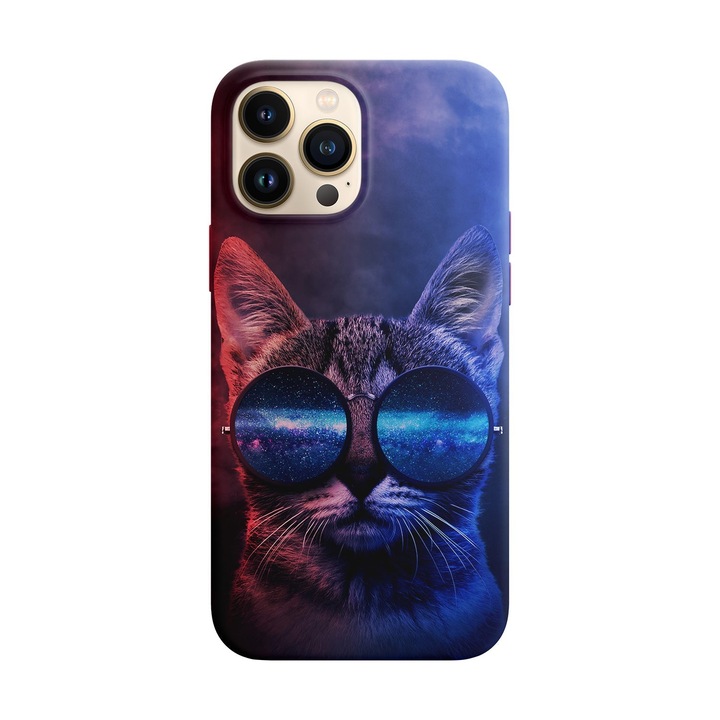 Husa compatibila cu Apple iPhone 14 Pro Max model Cool cat, Silicon, TPU, Viceversa