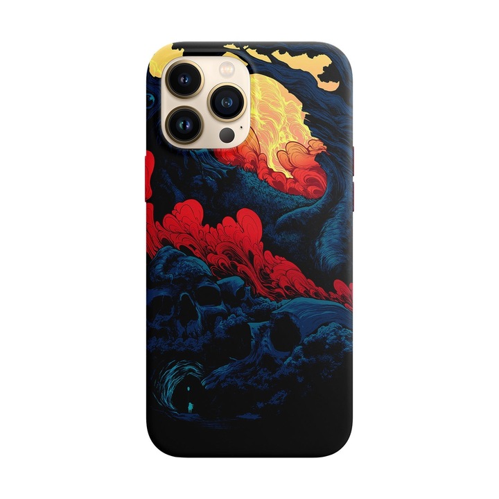 Калъф, съвместим с Apple iPhone 11 Pro модел Death forest, силикон, TPU, обратното