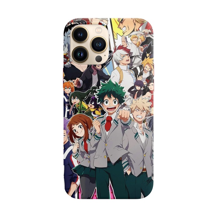 Husa compatibila cu Apple iPhone 14 Pro Max model My hero academia, Silicon, TPU, Viceversa