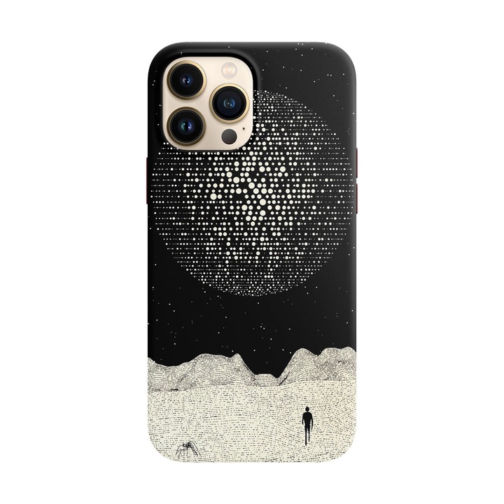 Husa compatibila cu Apple iPhone 14 Pro model Lost in cosmos, Silicon, TPU, Viceversa