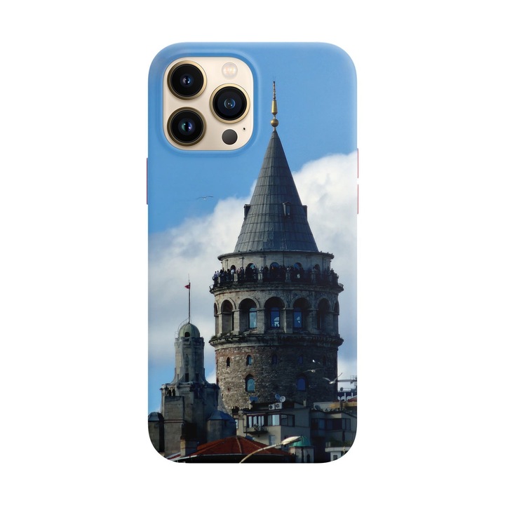 Husa compatibila cu Apple iPhone 12 Mini model Galata Tower, Silicon, TPU, Viceversa