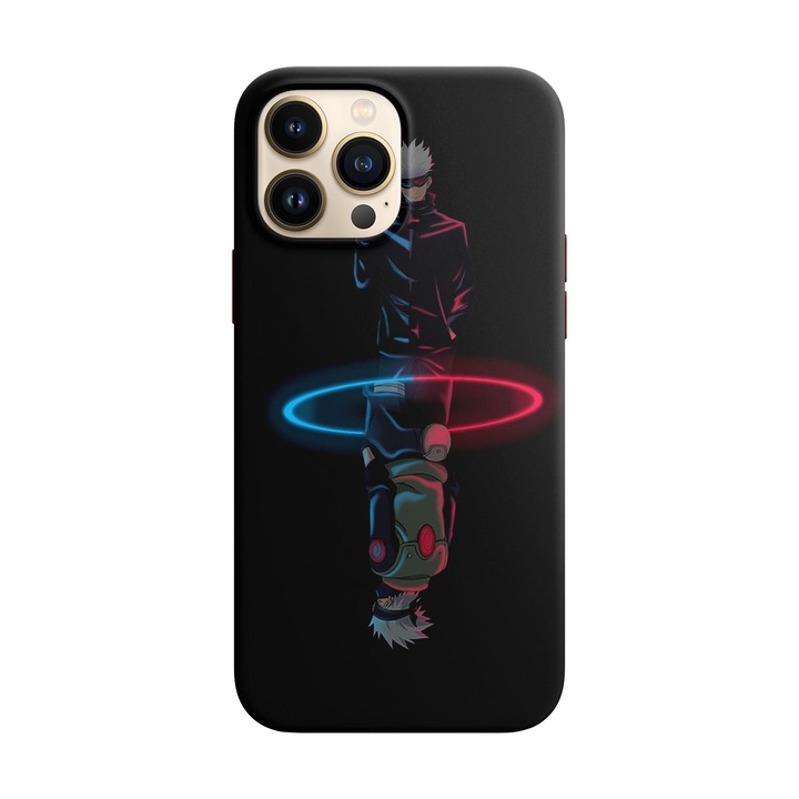Husa compatibila cu Apple iPhone 14 Pro model Gojo x Kakashi Neon, Silicon, TPU, Viceversa