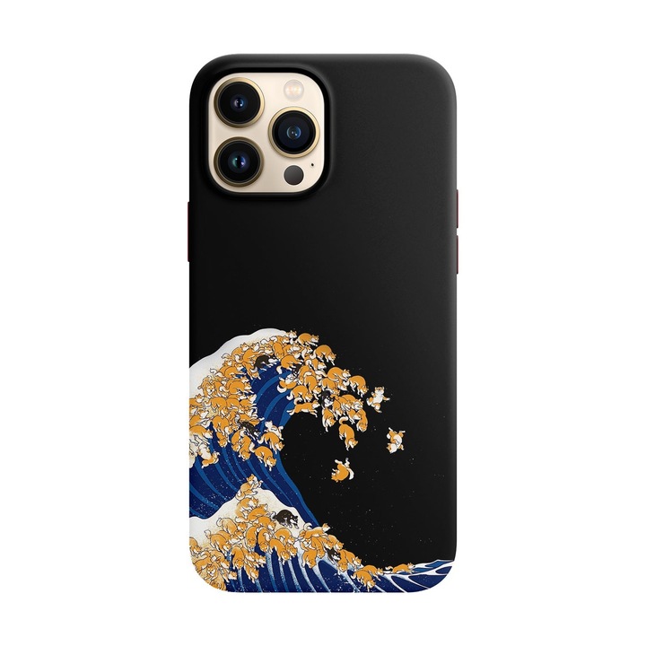 Кейс съвместим с Apple iPhone 14 Pro Max модел Dodge wave, силикон, TPU, обратното