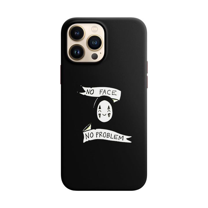 Husa compatibila cu Apple iPhone 14 Pro Max model No face no problem, Silicon, TPU, Viceversa