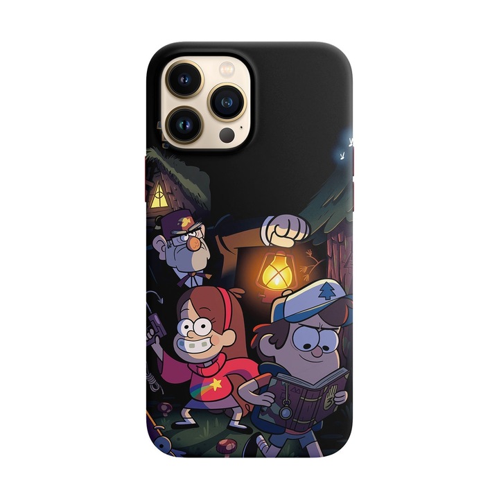Husa compatibila cu Apple iPhone 14 Pro model Gravity Falls, Silicon, TPU, Viceversa