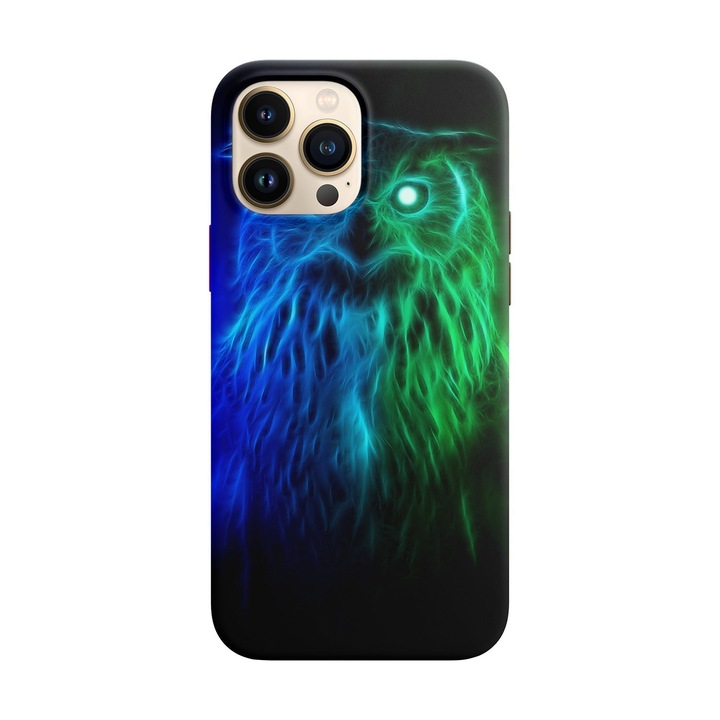 Husa compatibila cu Apple iPhone 14 Pro model Night stalker, Silicon, TPU, Viceversa