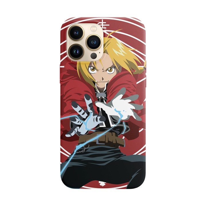 Husa compatibila cu Apple iPhone 14 Pro Max model Edward Elric Fullmetal Alchemist, Silicon, TPU, Viceversa