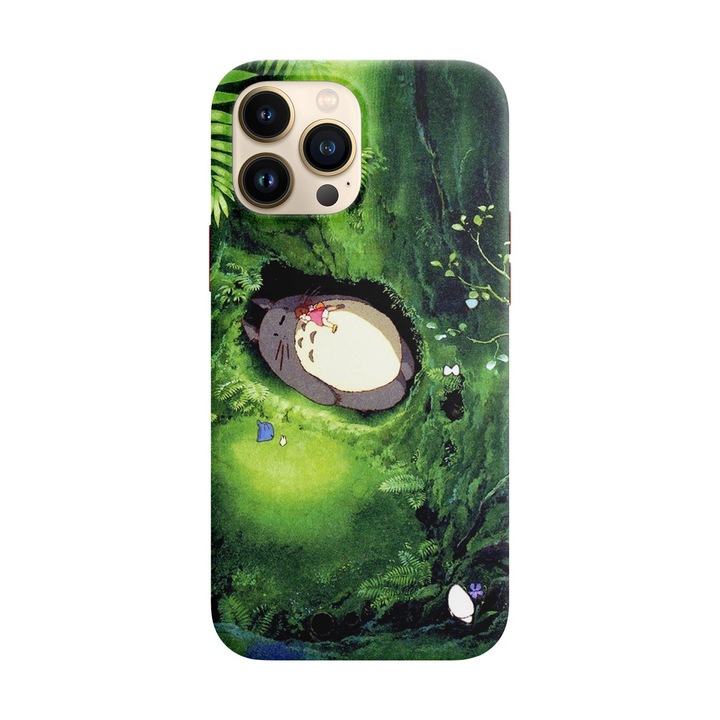 Husa compatibila cu Apple iPhone 14 Pro Max model Totoro Nap, Silicon, TPU, Viceversa