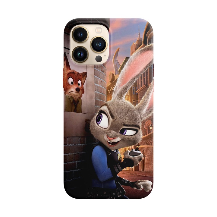 Калъф, съвместим с Apple iPhone 11 модел Zootopia, силикон, TPU, обратно