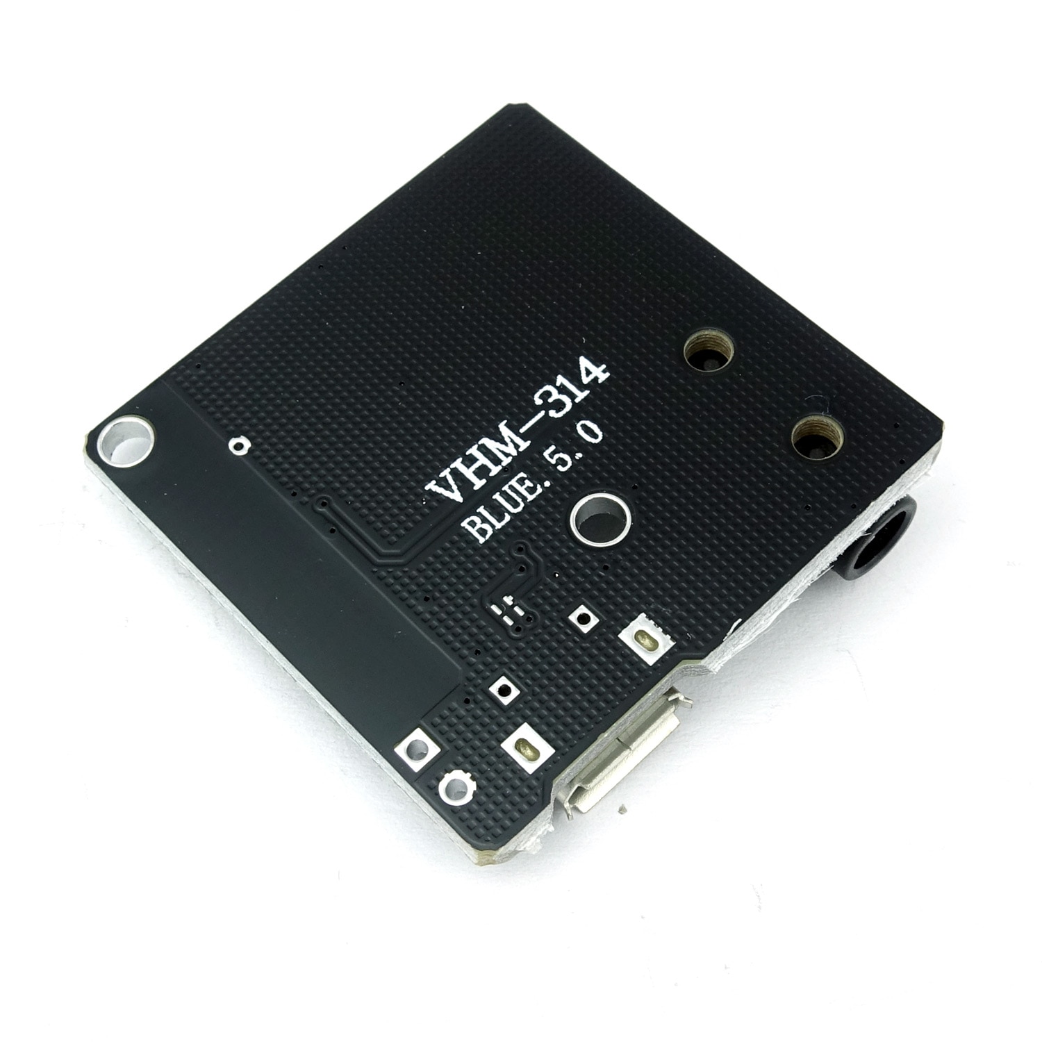 Modul audio stereo, Bluetooth, A2DP, 3.7 5V, Micro USB, Jack 3.5 mm, VHM314, Negru, Argintiu