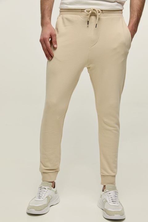 jogger, Edward Jeans, Bumbac, Bej, Bej