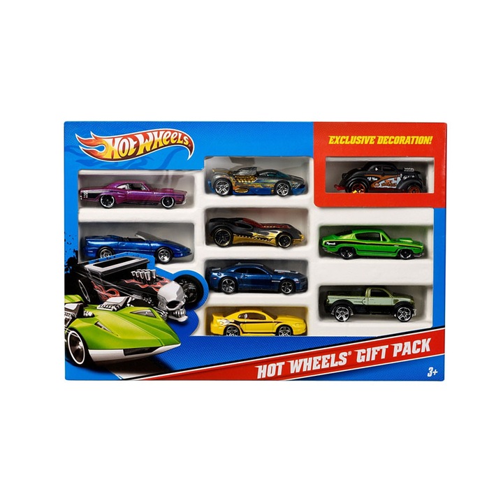 HW basic car 10 pack asst Mattel 54886