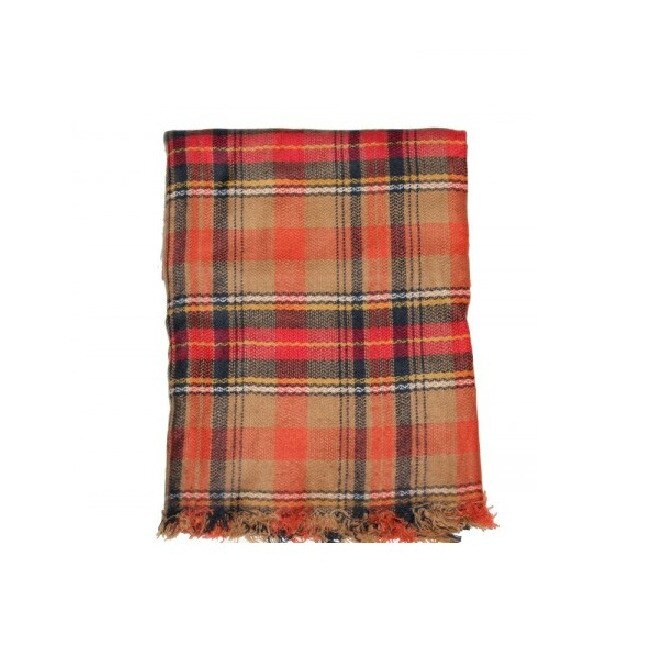 Fular portocaliu model Checked