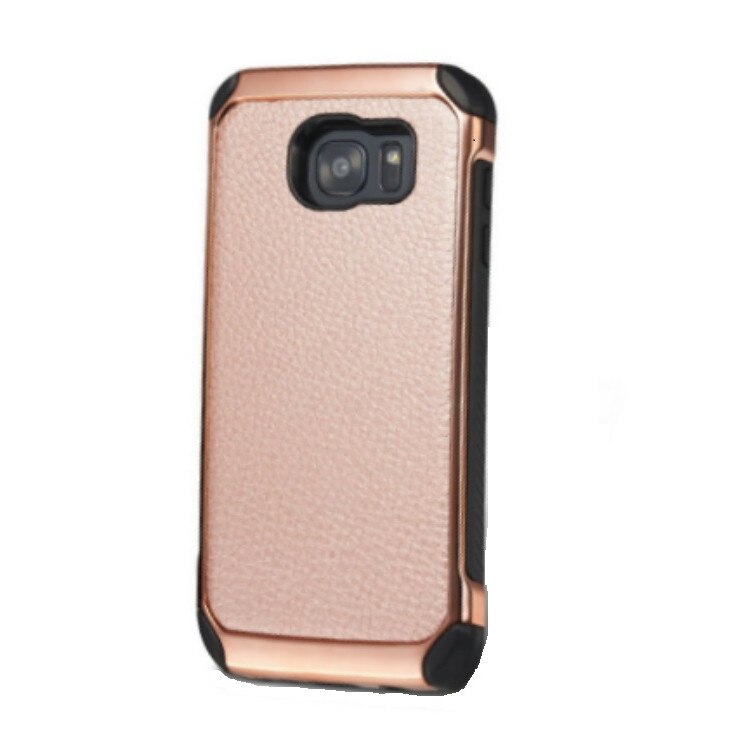 Husa de protectie Liera, Samsung Galaxy S7 edge, roz-negru