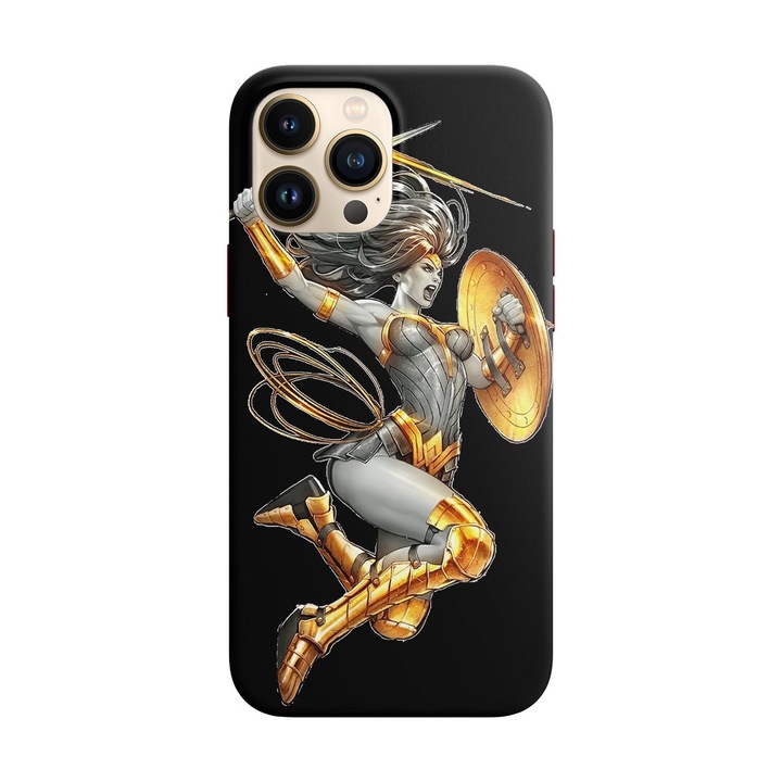 Husa compatibila cu Apple iPhone 14 Pro Max model Wonder woman, Silicon, TPU, Viceversa