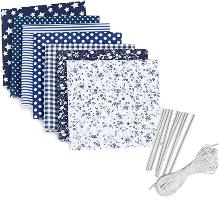 Kit pentru realizare 7 buc masti faciale, model geometric, floral, multicolor