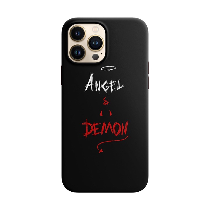 A tok kompatibilis az Apple iPhone 14 Angel & Demon modellel, szilikon, Tpu és fordítva
