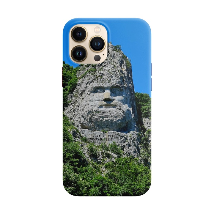 Husa compatibila cu Apple iPhone 14 Pro Max model Decebal Rex, Silicon, Tpu, Viceversa