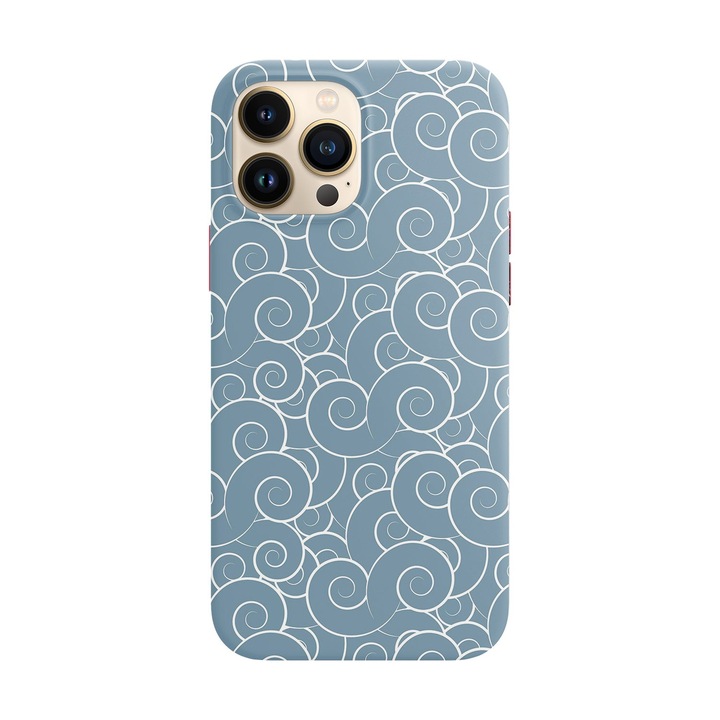 Husa compatibila cu Apple iPhone 14 Pro Max model Blue Clouds, Silicon, Tpu, Viceversa