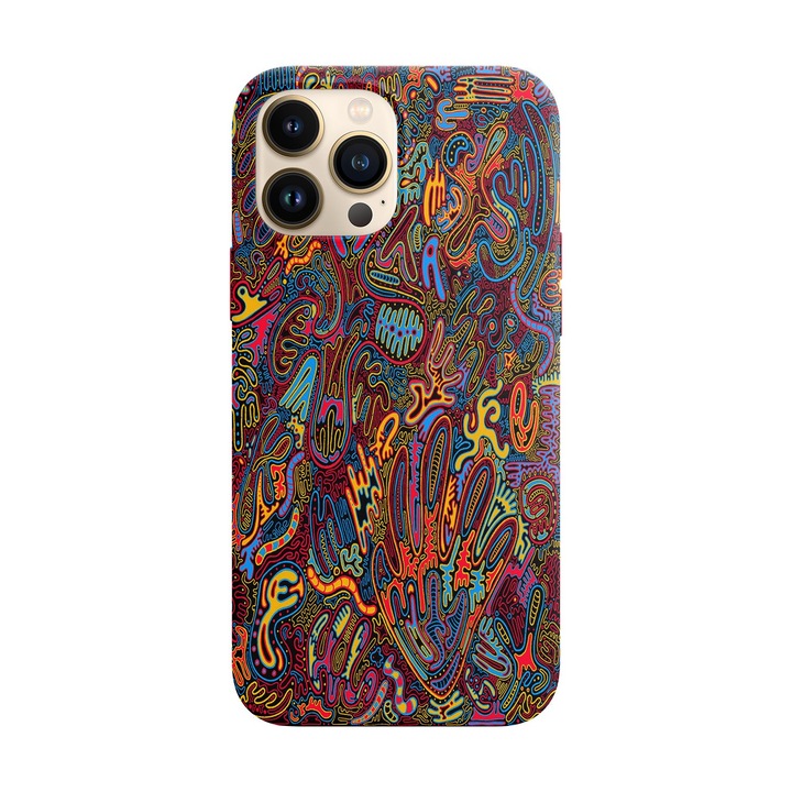 Husa compatibila cu Apple iPhone 14 Pro Max model Neon Trip, Silicon, Tpu, Viceversa