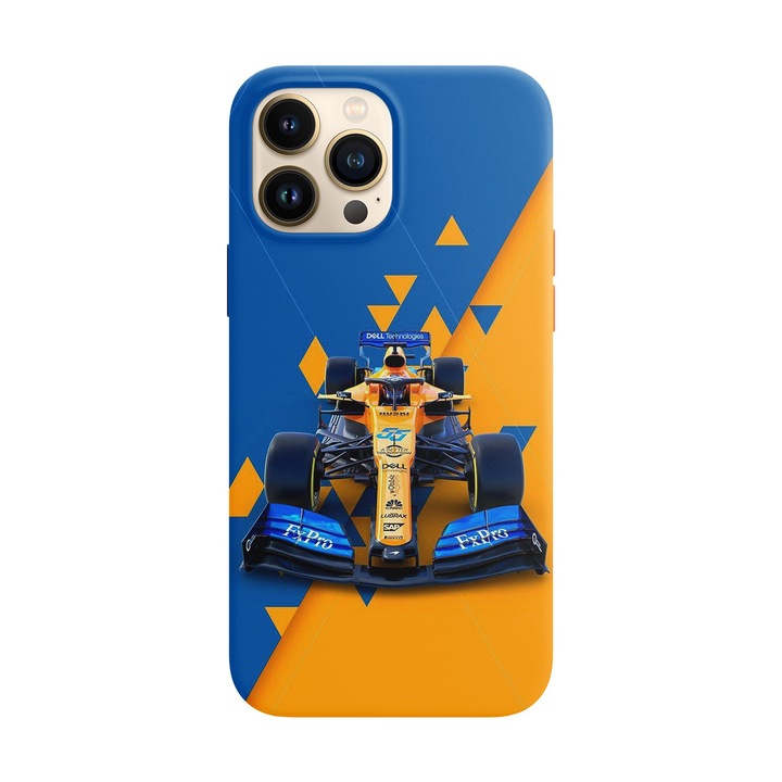 Husa compatibila cu Apple iPhone 14 Pro Max model Mclaren F1, Silicon, Tpu, Viceversa