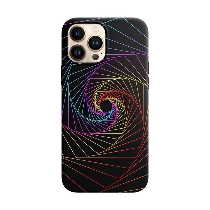 Husa compatibila cu Apple iPhone 14 Pro model Spiral void, Silicon, Tpu, Viceversa