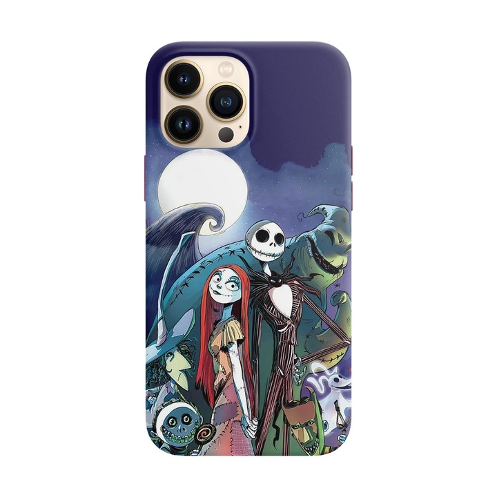Husa compatibila cu Apple iPhone 14 Pro Max model The Nightmare Before Christmas, Silicon, TPU, Viceversa