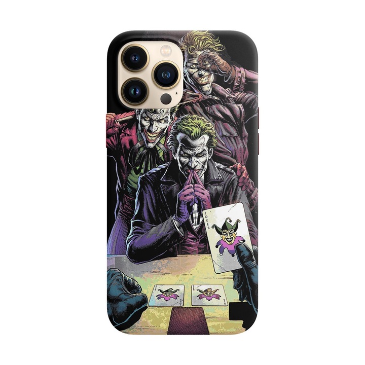 Калъф Viceversa, съвместим с Apple iPhone 11 Pro Max модел Трите Жокера, Силикон, Tpu