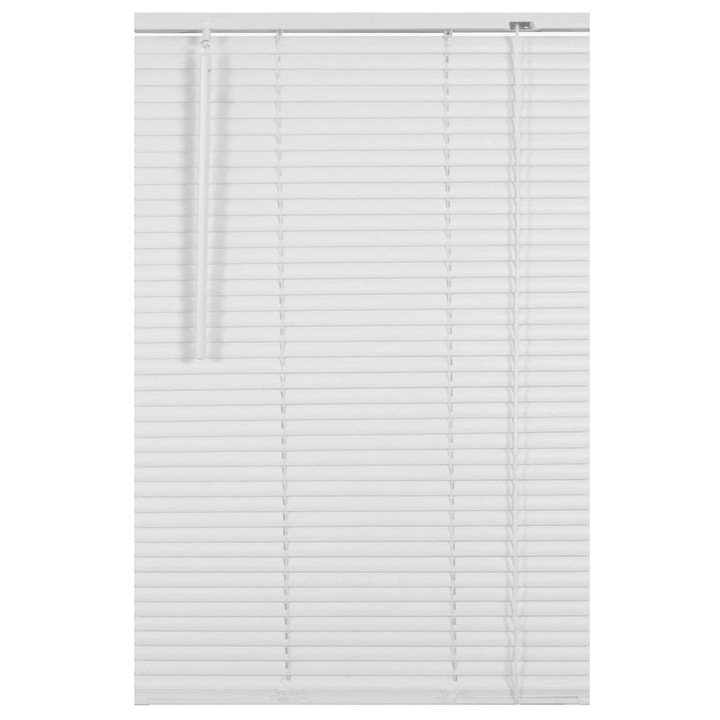 Jaluzele orizontale din PVC, 100 x 155 cm, alb