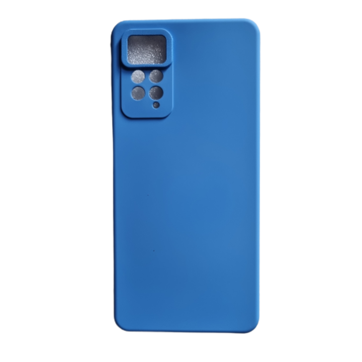 Силиконов калъф с кадифена вътрешност TELGORBCS, Съвместим с Xiaomi Redmi Note 11 Pro, Син