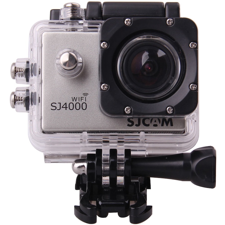 SJCAM SJ4000 Sportkamera, FullHD, 12 MP, LCD kijelző, WiFi, Mikrofon, Ezüst