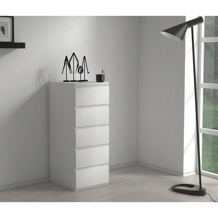 Comoda 40 x 45 x 111 cm, Alb-Mat, TECOA111