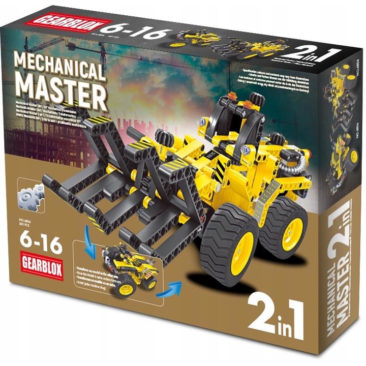 Set Constructie Mechanical Master 2 in 1, 301 piese