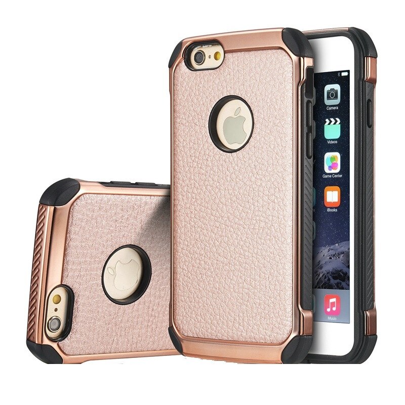 Husa de protectie Liera, iPhone 6, roz-negru