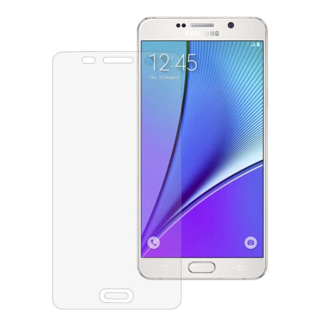 Samsung Galaxy Note 5 - Folie Protectie Ecran,Curbata si Adeziva,Invisible Skinz Ultra-Clear HD (Set 2 Folii)
