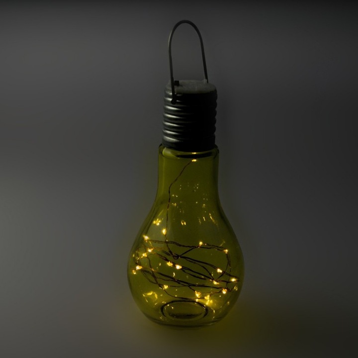 Bec ornamental LED, inaltime 18 cm, cu maner